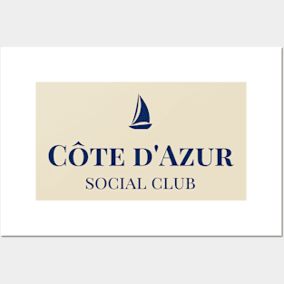 Côte d'Azur Social Club French Gift Posters and Art